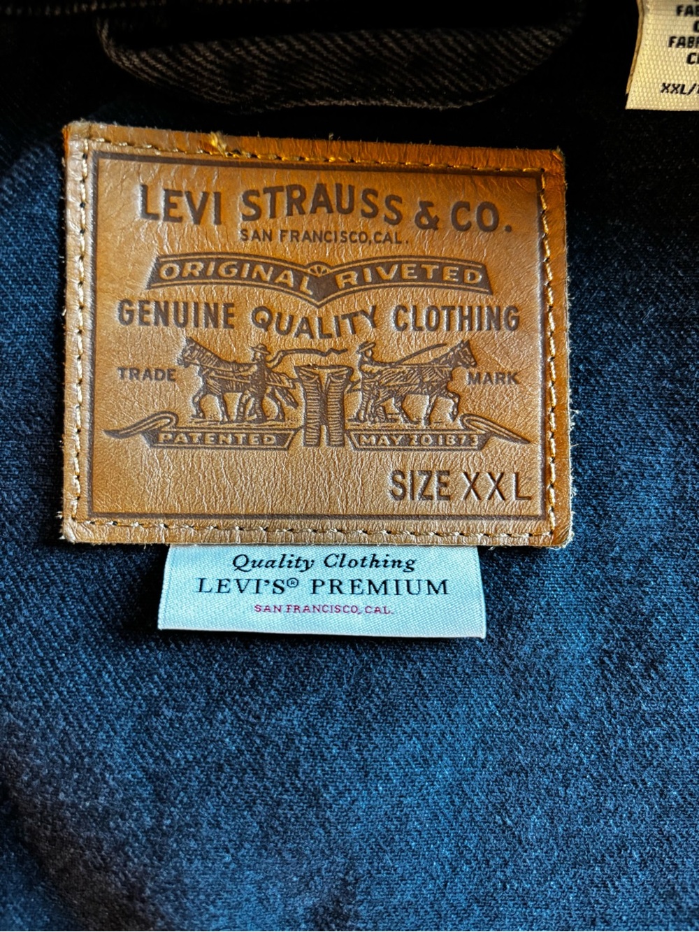 Levi's Black Cotton Denim Shirt Jacket - Picture 6 of 11